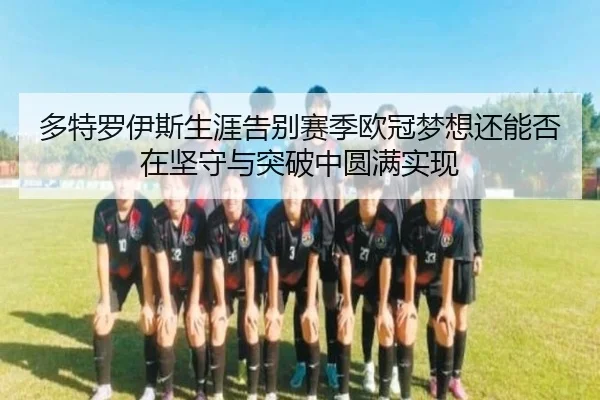 多特罗伊斯生涯告别赛季欧冠梦想还能否在坚守与突破中圆满实现